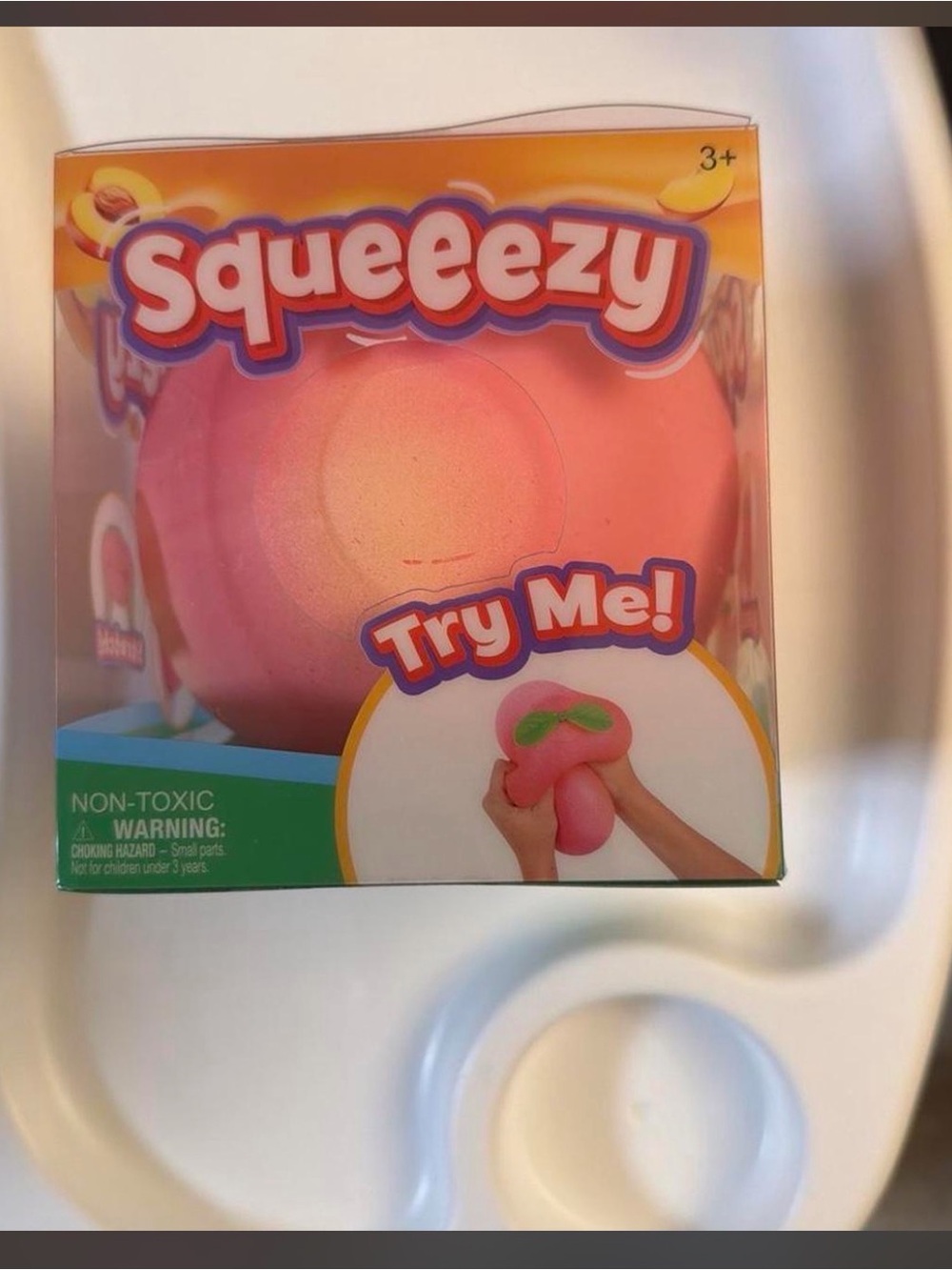 Squeeezy Pink peach Toy - Try Me!